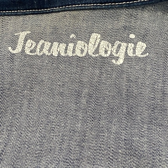 Jeaniologie Blue Denim Jean Jacket Size XL - Picture 7 of 12